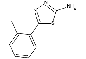 5-(o-Tolyl)-1,3,4-oxadiazol-2-amine structure, CAS 1750-78-3