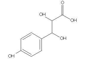 2,3-dihydroxy-3-(4-hydroxyphenyl)propanoicacid structure, CAS 100201-57-8