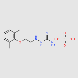2-(2-(2,6-Dimethylphenoxy)ethyl)hydrazinecarboximidamide sulfate structure, CAS 2121-63-3