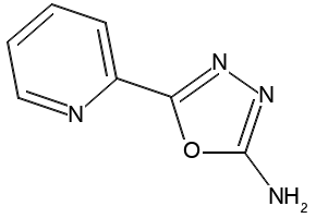 5-(Pyridin-2-yl)-1,3,4-oxadiazol-2-amine structure, CAS 5711-72-8