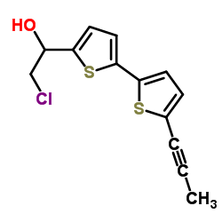 2-Chloro-1-(5'-(prop-1-ynyl)-2,2'-bithiophen-5-yl)ethanol structure, CAS 114916-00-6