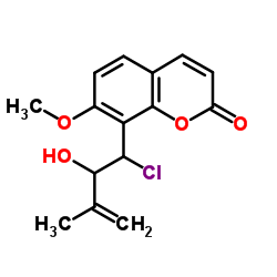 1-chloro-6-(5-(prop-1-ynyl)thiophen-2-yl)hexa-3,5-diyn-2-ol structure, CAS 131652-35-2