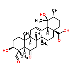 3,19-Dihydroxy-6,23-dioxo-12-ursen-28-oicacid structure, CAS 261768-88-1