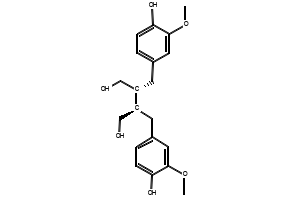 Secoisolariciresinol structure, CAS 29388-59-8