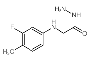 2-(3-Fluoro-4-methylphenylamino)acetohydrazide structure, CAS 2554-15-6