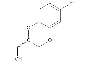 (6,7-Dichloro-2,3-dihydrobenzo[b][1,4]dioxin-2-yl)methanol structure, CAS 2164-37-6