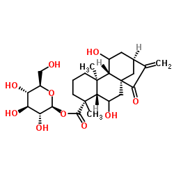 ent-6,11-Dihydroxy-15-oxo-16-kauren-19-oicacidbeta-D-glucopyranosylester structure, CAS 81263-97-0