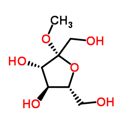Methylbeta-D-fructofuranoside structure, CAS 13403-14-0