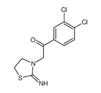 1-(3,4-Dichlorophenyl)-2-(2-iminothiazolidin-3-yl)ethanone structure, CAS 725208-27-5