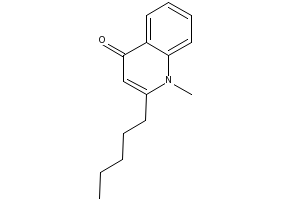 1-Methyl-2-pentyl-4(1H)-quinolinone structure, CAS 22048-98-2