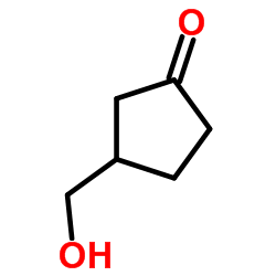 3-(hydroxymethyl)cyclopentanone structure, CAS 113681-11-1