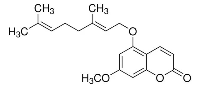 7-Geranyloxy-6-methoxycoumarin structure, CAS 28587-43-1