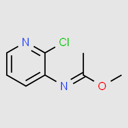 (E)-MethylN-(2-chloropyridin-3-yl)acetimidate structure, CAS 186031-00-5