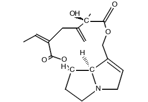 Seneciphylline structure, CAS 480-81-9