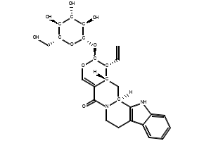 Strictosamide structure, CAS 23141-25-5