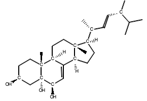 Cerevisterol structure, CAS 516-37-0
