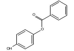 4-Hydroxyphenyl benzoate structure, CAS 2444-19-1
