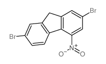 2,7-Dibromo-4-nitro-9H-fluorene structure, CAS 1785-07-5