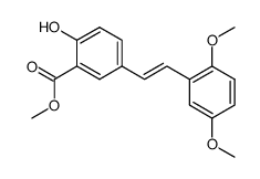 (E)-Methyl5-(2,5-dimethoxystyryl)-2-hydroxybenzoate structure, CAS 150779-75-2