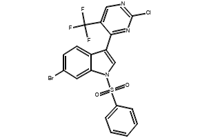 3-(3-(4-(6-Chloro-5-methoxypyrimidin-4-yl)piperazin-1-yl)propyl)-5-fluoro-1H-indole structure, CAS 191858-57-8