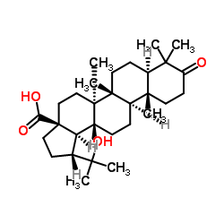 20-Hydroxy-3-oxo-28-lupanoicacid structure, CAS 93372-87-3