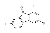 1,3,7-Trifluoro-9H-fluoren-9-one structure, CAS 2841-37-4