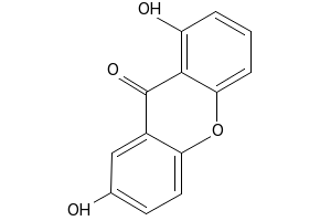 Euxanthone structure, CAS 529-61-3