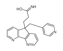 3-(5-(Pyridin-4-ylmethyl)-5H-cyclopenta[1,2-b:5,4-b']dipyridin-5-yl)propanamide structure, CAS 150896-99-4