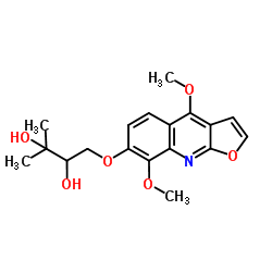 Evoxine structure, CAS 522-11-2