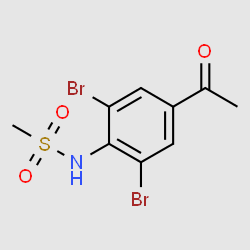 N-(4-Acetyl-2,6-dibromophenyl)methanesulfonamide structure, CAS 199870-60-5