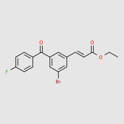 (E)-Ethyl3-(3-bromo-5-(4-fluorobenzoyl)phenyl)acrylate structure, CAS 203243-53-2