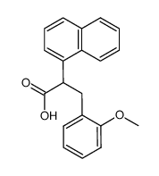 3-(2-Methoxyphenyl)-2-(naphthalen-1-yl)propanoic acid structure, CAS 4387-47-7