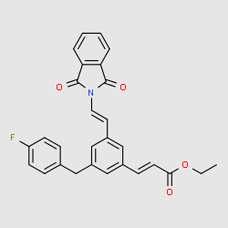 (E)-Ethyl3-(3-((E)-2-(1,3-dioxoisoindolin-2-yl)vinyl)-5-(4-fluorobenzyl)phenyl)acrylate structure, CAS 203243-55-4