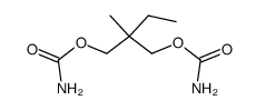 2-Ethyl-2-methylpropane-1,3-diyl dicarbamate structure, CAS 3124-54-7