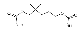 2,2-Dimethylpentane-1,5-diyl dicarbamate structure, CAS 3124-48-9