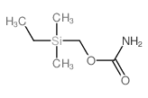 (Ethyldimethylsilyl)methyl carbamate structure, CAS 3124-43-4