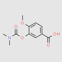 3-((Dimethylcarbamoyl)oxy)-4-methoxybenzoicacid structure, CAS 204633-17-0