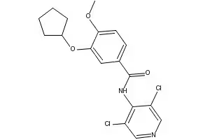 N-(3-Chloropyridin-4-yl)-3-(cyclopentyloxy)-4-methoxybenzamide structure, CAS 144035-81-4