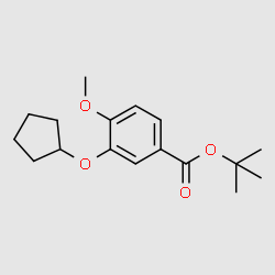 Tert-butyl3-(cyclopentyloxy)-4-methoxybenzoate structure, CAS 204633-12-5