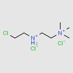 N1-(2-Chloroethyl)-N2,N2,N2-trimethylethane-1,2-diaminium chloride structure, CAS 4133-33-9