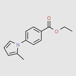 Ethyl4-(2-methyl-1H-pyrrol-1-yl)benzoate structure, CAS 205938-21-2