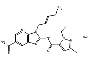 7-Methyl-3-(4-(2-methyl-5-(1H-tetrazol-5-yl)-1H-pyrrol-1-yl)benzyl)-2-propyl-3H-imidazo[4,5-b]pyridine structure, CAS 142014-44-6