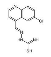 2-((6-Chloroquinolin-4-yl)methylene)hydrazinecarbothioamide structure, CAS 3652-41-3