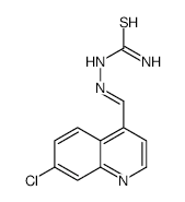 2-((7-Chloroquinolin-4-yl)methylene)hydrazinecarbothioamide structure, CAS 3652-06-0
