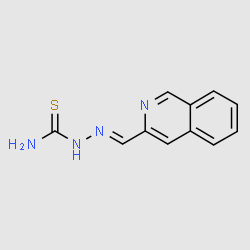 2-(Isoquinolin-3-ylmethylene)hydrazinecarbothioamide structure, CAS 3652-10-6