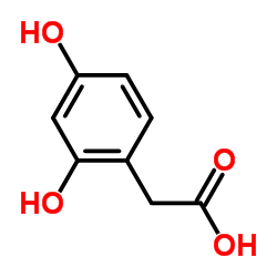 2,4-Dihydroxyphenylaceticacid structure, CAS 614-82-4