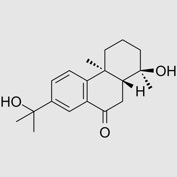 18-Nor-4,15-dihydroxyabieta-8,11,13-trien-7-one structure, CAS 213329-46-5