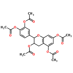 Epicatechinpentaacetate structure, CAS 20194-41-6