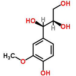 threo-Guaiacylglycerol structure, CAS 27391-16-8
