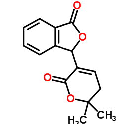 Catalpalactone structure, CAS 1585-68-8